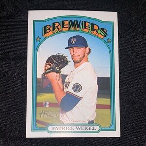 Brewers Patrick Weigel Baseball Card